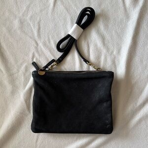 Clare V Double Sac Bretelle Crossbody Bag - Black